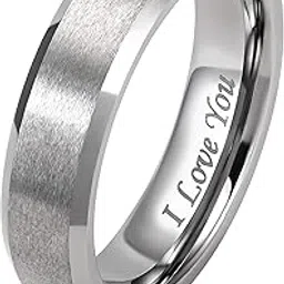 moneekar jewels I LOVE YOU Tungsten Rings for Men Women and Couple-picture-37