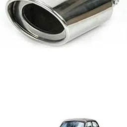 Silencer Tip Exhaust Pipe Car Stainless Steel Rear Muffler Tip Tail Muffler Tip Pipe Adjustable Car Decoration Exhaust Tip Tailpipe Compatible with H-industan A-mbassador-picture-21