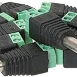 MaK WOrLD DC Pin Connectors Screw Type (Green) for CCTV Camera (Pack of 10 Pcs)-picture-13