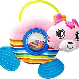 SNAPPSY® Stroller Pram Car Seat Baby Hanging Toys with Rattle Ring for Girls Boys Cat-image-17