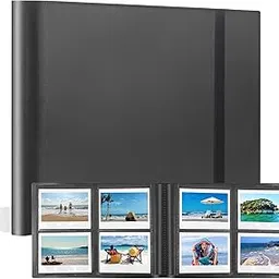 160 Pockets Photo Album for Fujifilm Instax Wide 300 Camera,for Polaroid 600 Photo Album, Albums for Polaroid Now+ Now OneStep2 OneStep+ 600 Instant Film Camera, POP Lab Instant Print Camera (Black)-image-20
