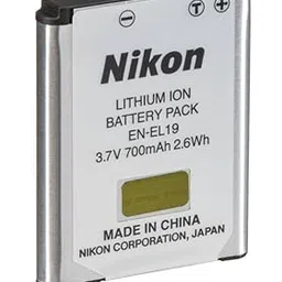 MICROUSB Compatible for Nikon EN-EL19 3.7V 700mAh 2.6Wh Battery(Pack of 1) image 1