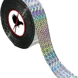 Bird Scare Tape | Holographic Reflective Bird Tape | Length 150 feet Width 50mm - 3 Rolls-image-5