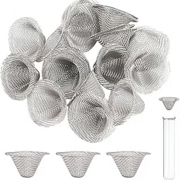 HASTHIP® 20Pcs Fine Metal Bong Filter Bong Screens Accessory, Fine Metal Pipe Screens 0.5 Inch Mini Cone-Shaped Pipe Screens Reusable Screen Filters Self-Adjustable Size-picture-43