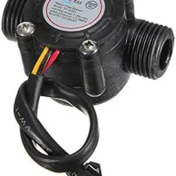 REES52 YF-S201 G 1/2" Water Pipe Flow Meter Sensor Counter/Flow meter 1-30L/min (Black)-picture-32