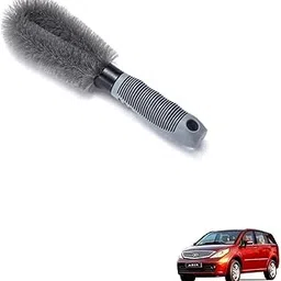 Kozdiko Car Alloy Wheel Brush Hub Clean Wash Useful Rim Brush for Tata Aria-picture-29