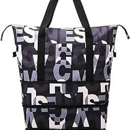 samrukzone SRZ Nylon Duffle Bags/Convertible Travel Luggage with Wheels/Waterproof Traveling Bag for Clothes,Foldable - Extendable Waterproof, Trolley Bag for Traveling Detachable Wheels (Big_Letters)-picture-16