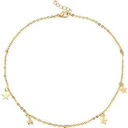 arzonai Star Pendant Clavicle Chain Necklace For Women Choker Charms Silver Gold Color Metal Collar For Women & Girls-picture-37
