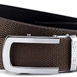halden CANVAS Belt For Men Formal (Free Size Fits Up to 44 Inch Waist) Ratchet Straps, Unique Magnetic Auto-lock Buckle Buckle Belt For Mens-picture-43