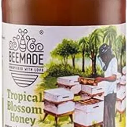 BEEMADE Tropical Blossom Honey (250g) | 100% Organic Honey | Raw and Unprocessed | Pure Honey without Sugar | From Kerala Local Beekeepers made by Apis Cerana Bees | No Added Preservatives | Unblended and Unpasteurized | Natural and Original | Unprocessed honey-picture-23
