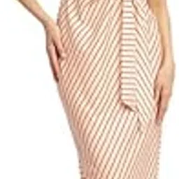 fablestreet Striped Tie-Up Midi Dress image 1