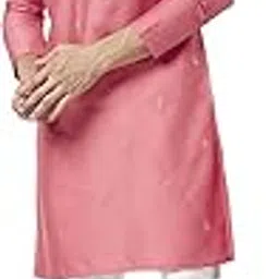 indus route by pantaloons Men's Poly Viscose Solid Regular Kurta-picture-26