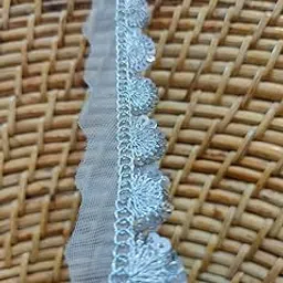 vishvaishu -zalar and toran with Tiki & net Desing Laces for Dresses, Sarees, Lehenga, Suits, Bags, Decorations, Borders, Crafts and Home Décor,Blouse (9mtr) (Silver)-picture-64