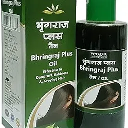 Tansukh Bhringraj Plus Ayurvedic Herbal Hair Oil – 200ml | Helps in Greying Hair, Hair Fall, Dandruff | Nourishes Hair Follicles-picture-54