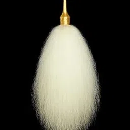 Traditional Royal White Chamor/Chavar/Chawar with Golden Handle | Religious & Decorative Hand Fan | chauri | chowrie | Royal Hand Fan | Spiritual Fan | Pooja Accessory |(Small)-image-4