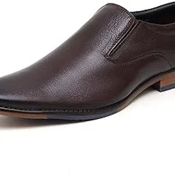 aramish Tan Genuine Leather Formal Slip-on Shoes for Men (PS-4605-Plain)-picture-14