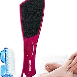 mepoint Double Sided Foot Scrubber for Dead Skin,Pedicure Tools for Feet,Foot File for Women, Foot Cleaner Brush,Foot Scraper Callus Remover, Heel Scrubber for Cracked Heels Safe Tool with nail brush finger-picture-16