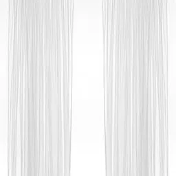 Ikea Polyester Solid Curtains, 98 X 110 Inch, White, Light-filtering, Rod pocket curtains image 1