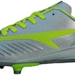 aivin Ferro Football Shoes - Silver/Green | Lightweight Comfort & Maximum Grip | Best for Competitive Soccer Players | Sports Cleats | Football Footwear | Football Sports Shoes-picture-34