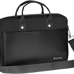 neopack Slim-Line Professional Laptop Bag Compatible with 13-13.3" Macbook Air/Macbook Pro 14", 13" Notebooks, iPad Air/Pro & iPad 12.9" (Black) image 1