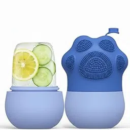 The Trending Decor | Pack of 2 DIY Facial Ice Roller with Scrubber, Silicone Paw-Shaped Massager for All Skin Types-picture-33