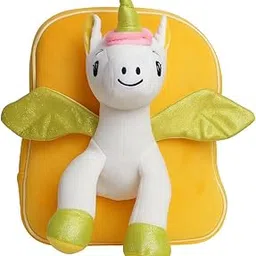 TOYTALES Unicorn Plush Kids Backpack | Soft Velvet Mini School & Travel Bag for Toddlers (2-5 Years) | Cartoon Animal Preschool Bag for Baby Girls & Boys-picture-35