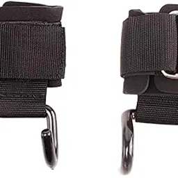Enakshi® Weight Lifting Hooks | Wrist Support Hook Strap Grip Enhancer | Heavy Steel Durable | Gym Powerlifting Deadlift Strength Training | Weight Support Cardio Strength | Heavy-Duty image 1