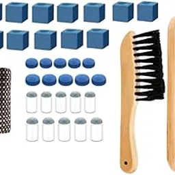 HEAVENGLOW Billiards Pool Table Brush Slip on Pool Cue Tips Replacements Cleaning Tools Wood-Sporting Goods-Indoor Games-Billiards-Tables-picture-51