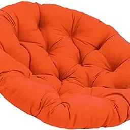 Enakshi (LABEL) Creations Egg Chair Cushion 40cm Rattan Cushion for Hammock Wicker Chair Rocking Chair OrangeHome & Garden|Yard Garden & Outdoor Living|Patio & Garden Furniture|Cushions & Pads-picture-15