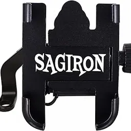 CNC Bike Mount Holder, Navigation ke liye, 360° Rotating Handlebar, Metal Body Cradle Stand, sabhi Smartphones ke liye fit (CNC Metal Holder with USB Charger), Yamaha Ray ZR 125 ke liye (1Pc)-picture-13