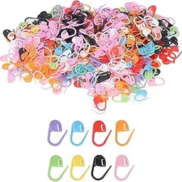 Jasol Knitting Markers, 25 Pieces Durable Plastic Colors Knitting Stitch Counter Needle Clip Multi Purpose Flexible and Practical Crochet Stitch Markers for Knitting Sewing Stitching Weaving-picture-14