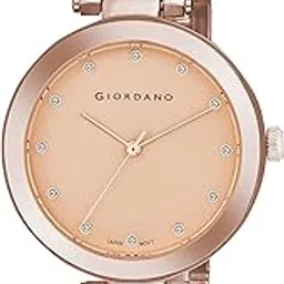 giordano Eleganza Collection Analog Watch for Women with Crystal-Studded Strap & Diamond Indices-picture-15