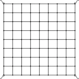 MYADDICTION Square Mesh Grow Tent Trellis Netting Black for Gardening Flexible Accessory 130cmx130cm-picture-50