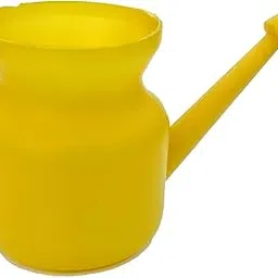 Yoga Guru Abhishek Bansal High Quality Plastic Neti Pot for Nasal Cleansing, White, 450 ml Capacity, With Embossed Hindu OM Logo (Yellow)-picture-15