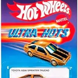 Hot Wheels Ultra Hots Retro 1:64 Toyota AE86 Sprinter Trueno for 3 Years & Above (Gold)-picture-13