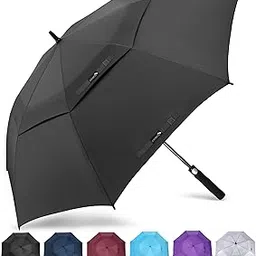 ZOMAKE Golf Umbrella 62 Inch, Large Windproof Umbrellas Automatic Open Oversize Rain Umbrella with Double Canopy for Men - Vented Stick Umbrellas-picture-14
