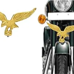 Pure Brass Front Mudguard Flying Eagle Compatible with RE Classic 350/500cc & Universal Bikes image 1