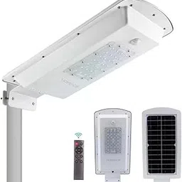 Homehop 80W Solar Led Street Light for Outdoor Home Garden,Aluminium Alloy Waterproof Wall Light (White)-image-105