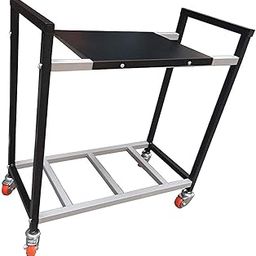 mumma's life Mumma's Life- Inverter Trolley for Home Trolly, Inverter Battery Trolly, Inverter Stand for Home, Inverter Trolley, Metal Inverter Trolly (Black) (Single Inveter Trolley)-picture-2