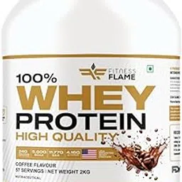 Fitness Flame Whey Protein Coffee – 2kg | 24g Protein per Serving | High Absorption | Premium Coffee Flavour | Lab Tested-picture-27
