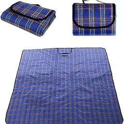 Inditradition Picnic Mat, Camping & Outdoor Foldable Sleeping Mat | Waterproof, 6 x 6 Feet (Blue)-image-15