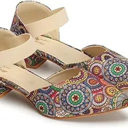 chinraag Heel Jutties/sandal for Women's and Girl's Comfortable Heel Light weight,Stylish,Comfortable and Durable| for Daily& Occasion Wear(CR-208) image 1