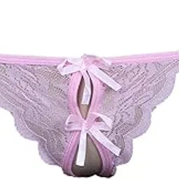 Biche Women's G String Open Crotch Lingerie Panty for Honeymoon,Wedding-picture-38