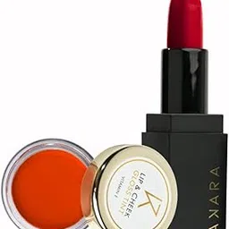 Akara combo for lipstick (Warm Coral) and tint (Brown Cinnamon) Combo (Cool Red_orange tangerine, Combo_3)-picture-39