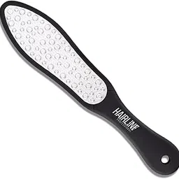 Hair Line Professional Stainless Steel Double Side Lazer Cut Nickel Plate Foot Scrubber Rasp File Scraper Buffer Pedicure Tool for Women and Men-picture-12