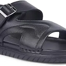 liberty Healers OSL-51 Casual Sandal for Men - Black & Brown | Buckle Closure - Lightweight & Comfortable | PU Sole Suitable For Outdoor Chappal, Monsoon, Rainy Season Footwear-picture-27