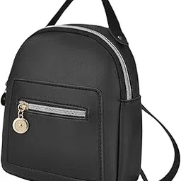 shopora Women Mini Backpack Simple Lightweight Shoulder Bag For Girls College Female Black | Womens Handbags & Bags-picture-13