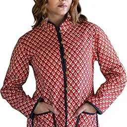 navyas fashion Cotton Quilted Jacket for Winter | Warm Lightweight, Soft Quilted Revrsible, Casual Jackets for Women | Stylish Cotton Outerwear | Breathable & Comfortable-picture-45