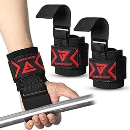 Weight Lifting Hooks and Deadlift Straps - Pull up Grips, Lifting Hooks for Weight Lifting - Weight Lifting Straps for Men - Weight Grips for Home and Gym Workout - Standard Size-picture-25