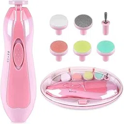 Drumstone (10 Years Replacement Warranty) New Baby Nail File Electric || Baby Nail Trimmer with 6 Grinding Heads Safe for Newborn Baby Baby Nail Clippers with Light || Electric Baby Nail Trimmer-image-73
